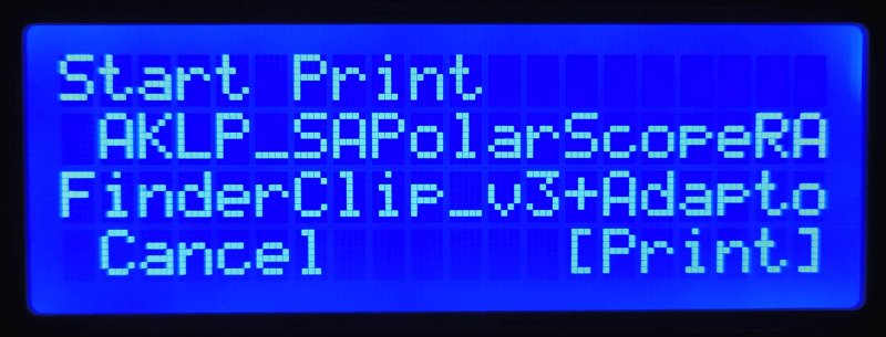 3D Printing: Adapter to polar finder telescope to attach a camera 90 degree angled viewer