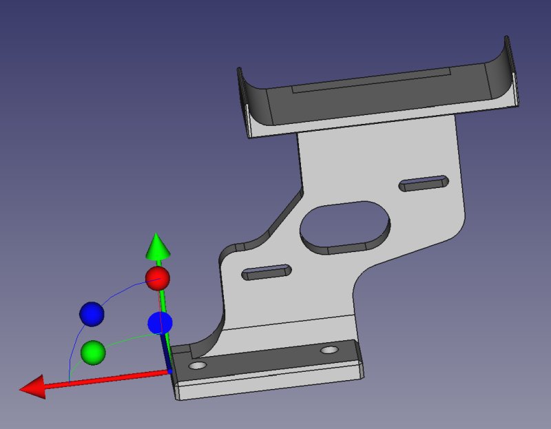 3D CAD: motor focuser bracket