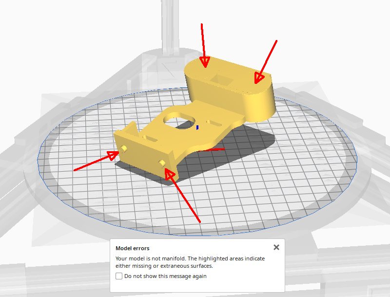 3D CAD: motor focuser bracket