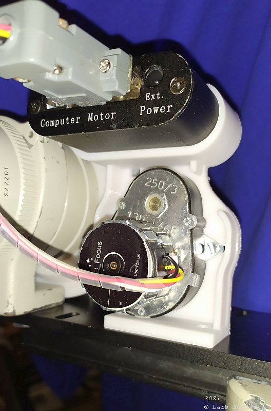 3D CAD: motor focuser bracket