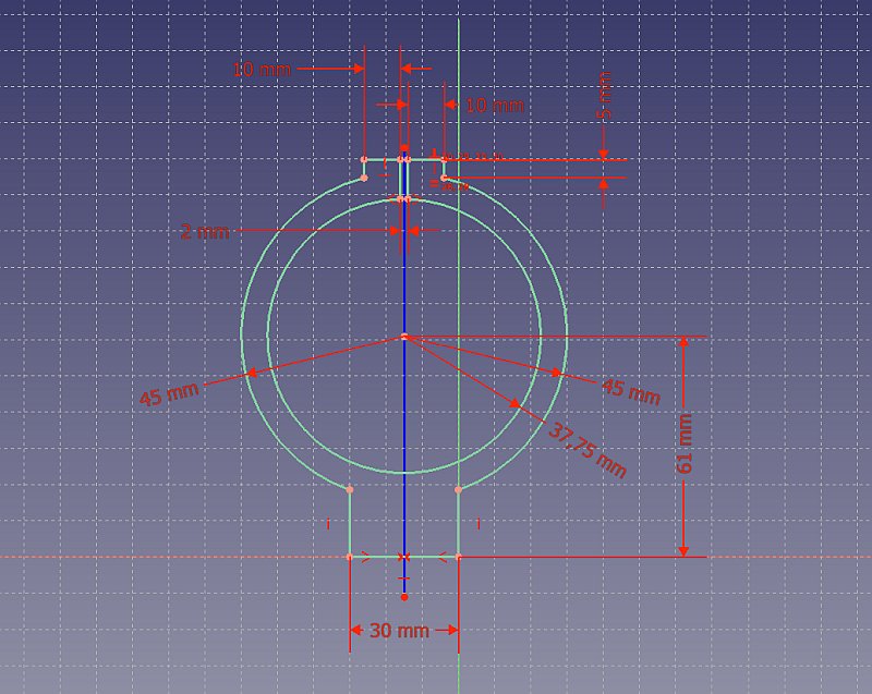 3D CAD: Pentax 645 300 mm f 1/4 ED lens tube ring