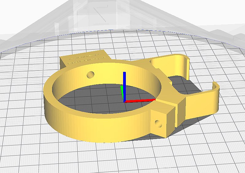 3D CAD: motor focuser bracket