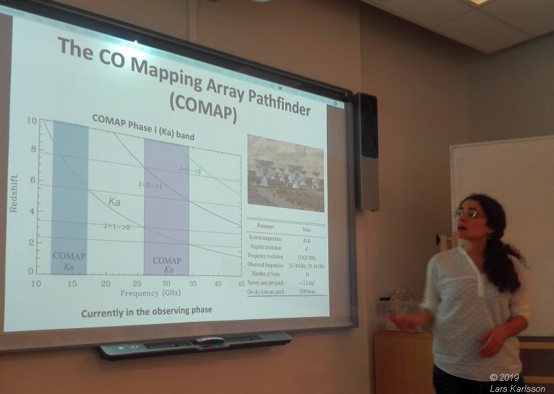 Seminar: Mapping Large-Scale Structure Evolution over cosmic times by Marta Silva, 2019