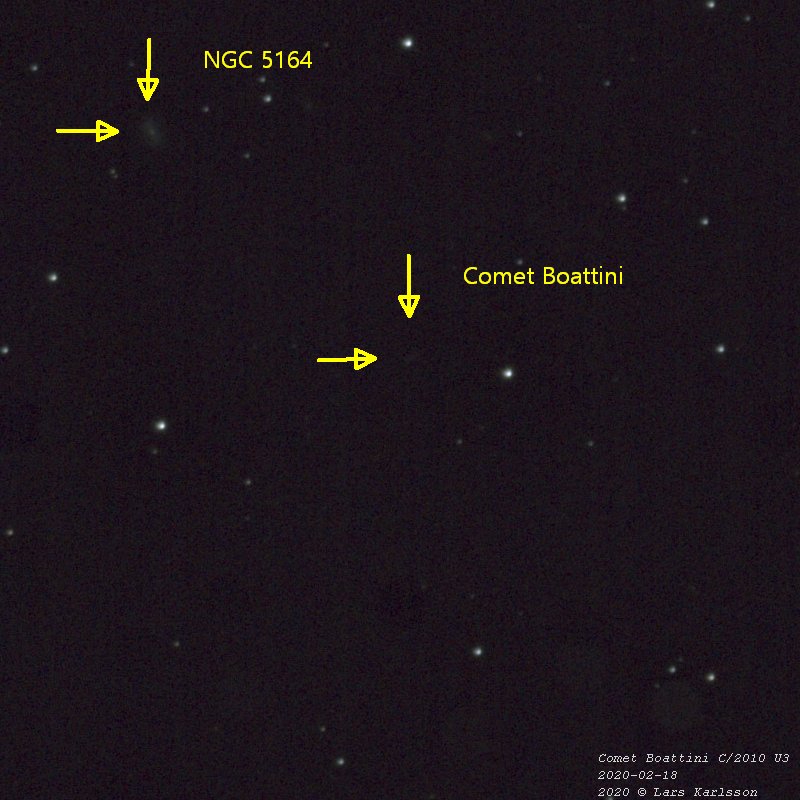 Comet: Boattini C/2010 U3, Sweden 2020