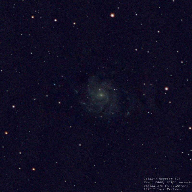 M101 Pinwheel Galaxy, 2025