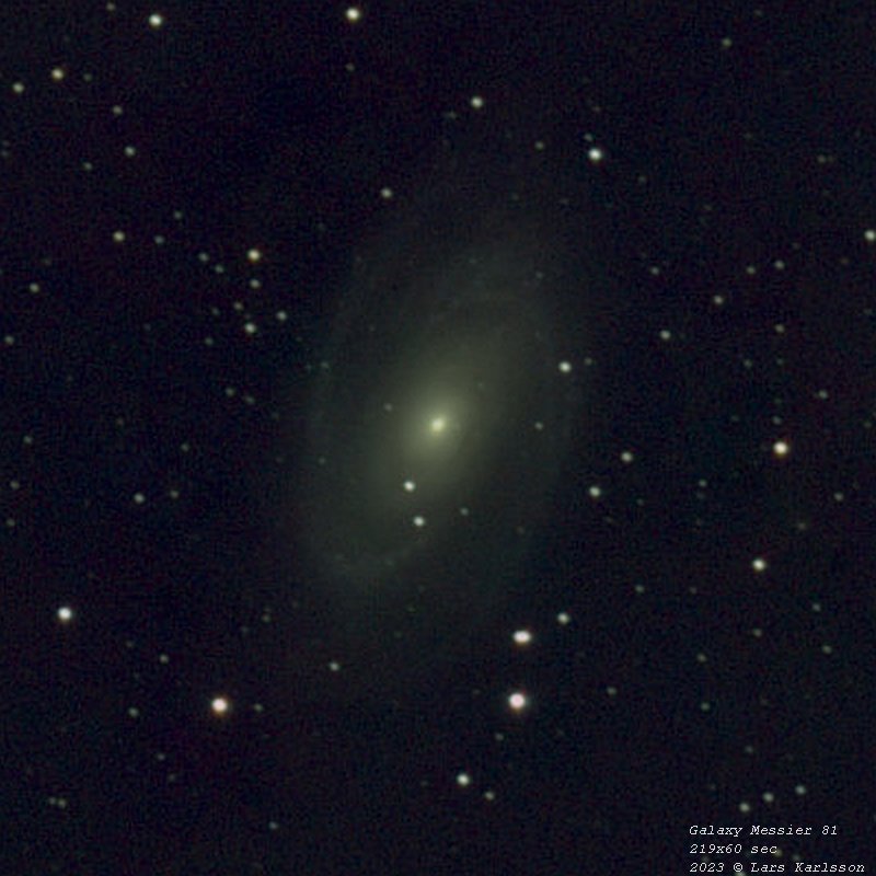 Galaxy Messier 81, 2023