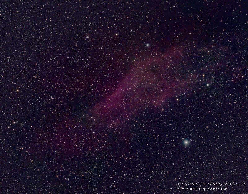 California nebula, NGC 1499, 2023