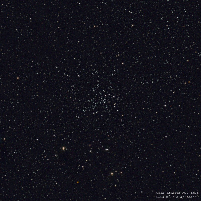 NGC 1528 open cluster, 2023