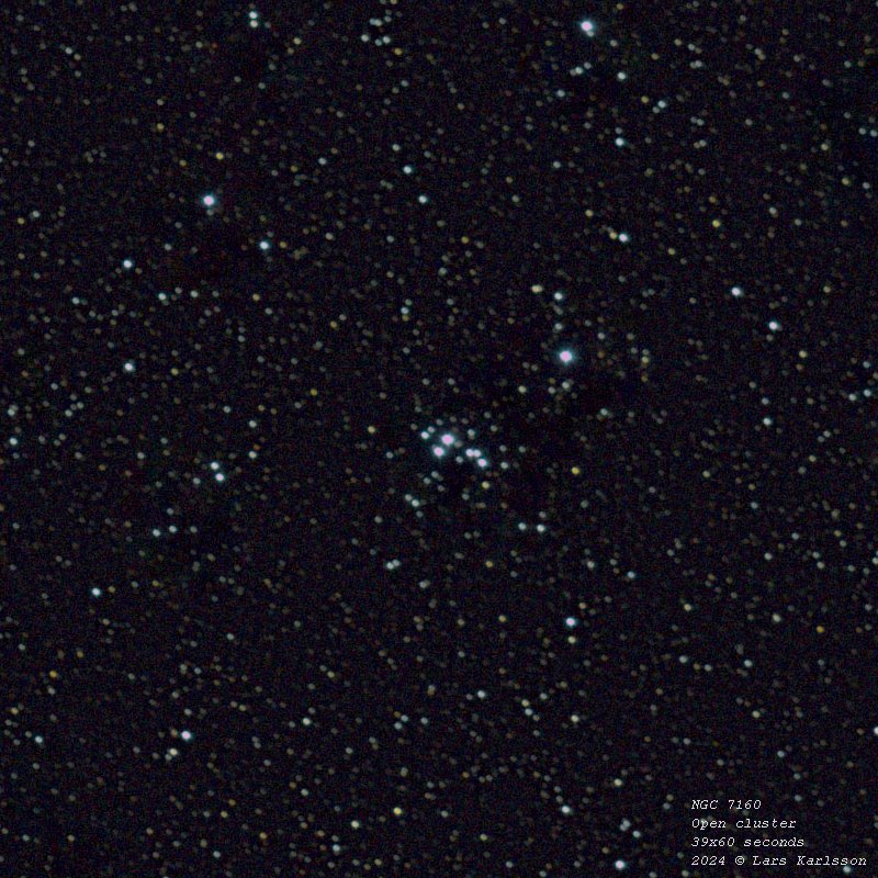 Open cluster NGC 7160, 2024 Sweden