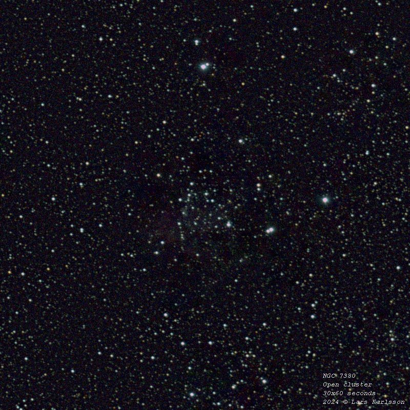 Open cluster NGC 7380, 2024 Sweden