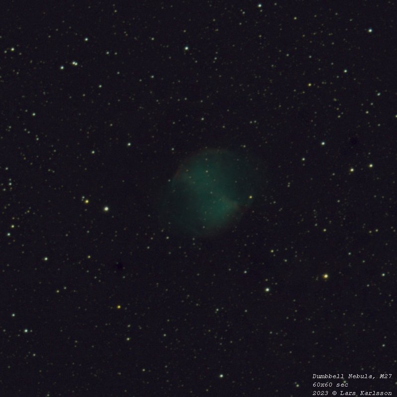 Dumbbell Nebula, M27, 2016
