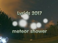 Lyrid meteor shower, Sweden 2017
