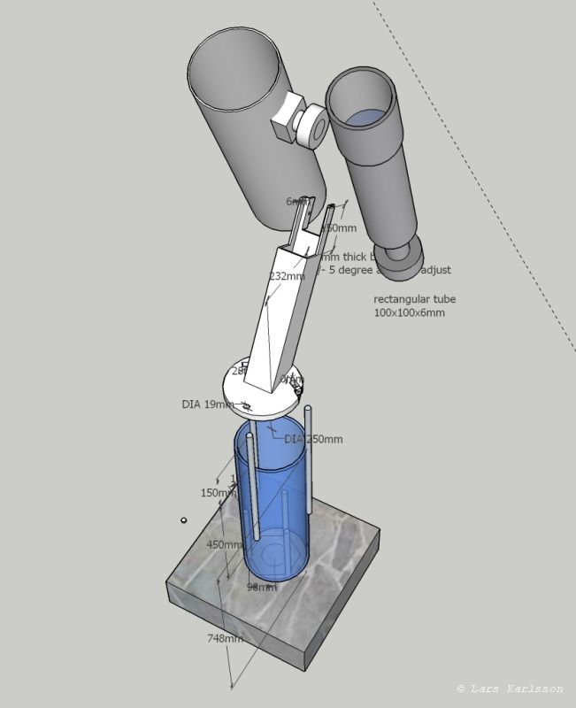 Twin telescope arm