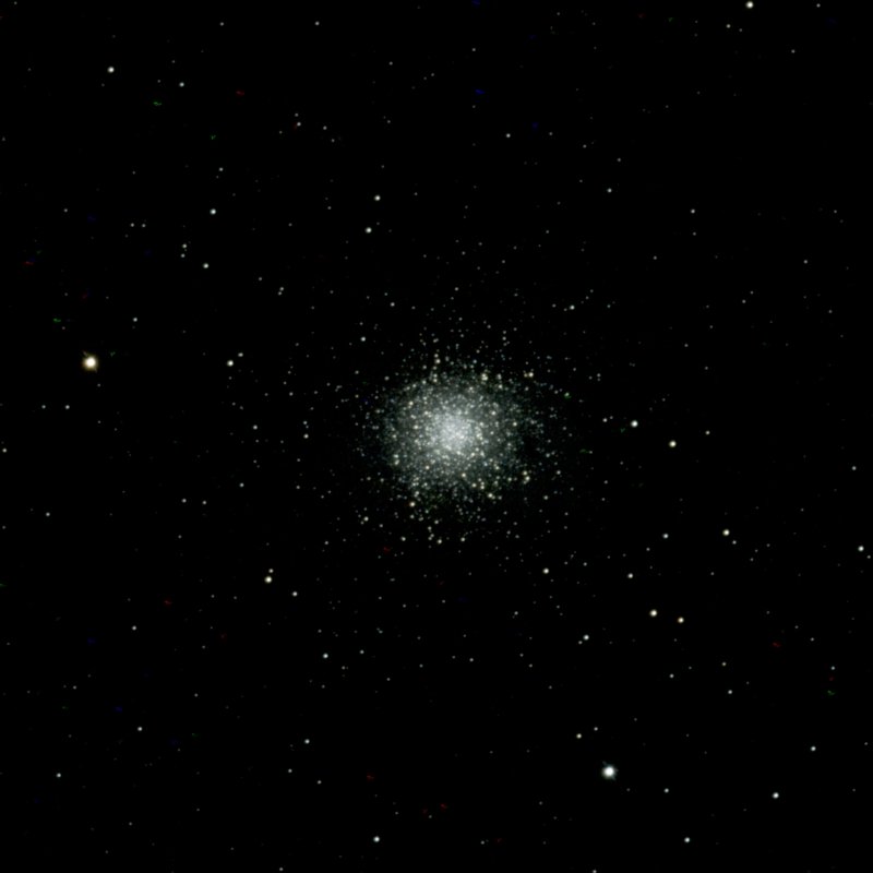M13 crop 400x400 and 2x interpolation with TS130 telescope