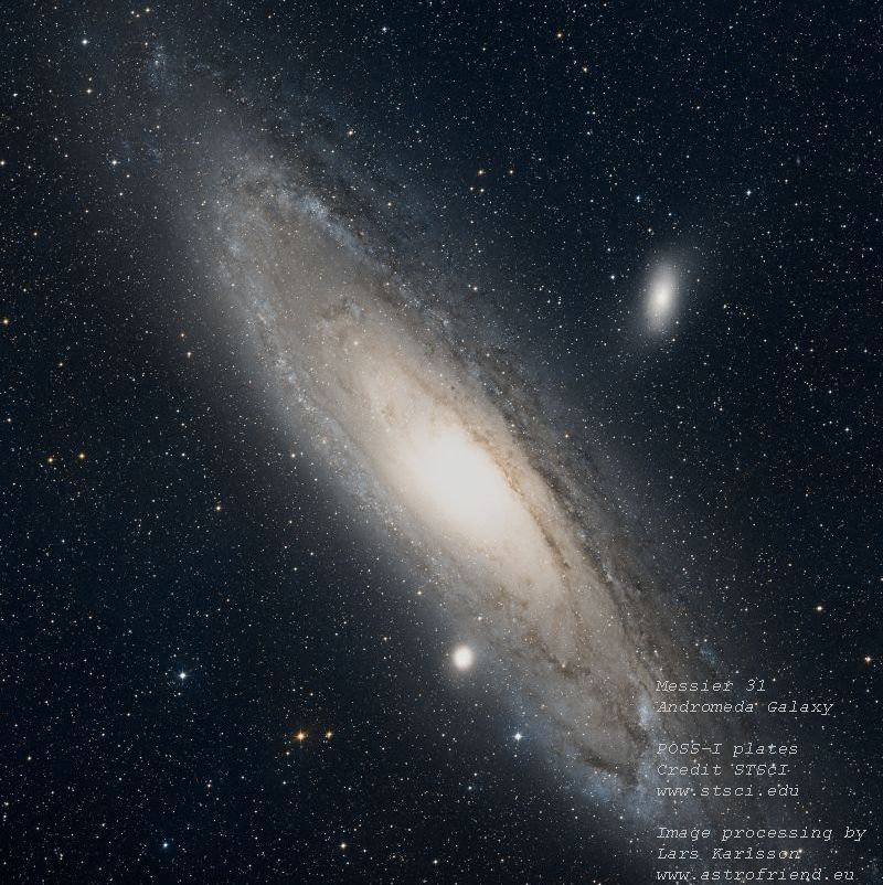 POSS-I: M31, Andromeda Galaxy
