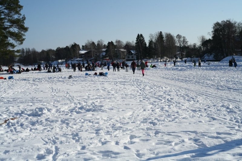 Långsjön vintern 2013 i Älvsjö