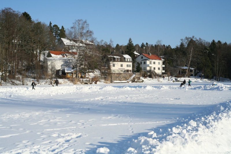 Långsjön vintern 2013 i Älvsjö