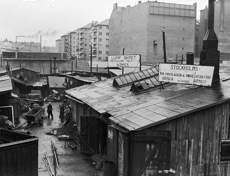 En promenad längs med Götgatan i historiska miljöer, Stockholm