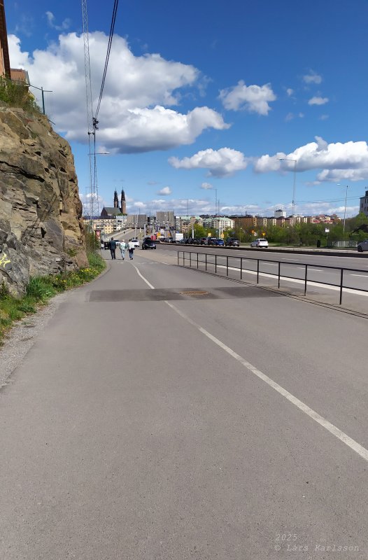 En promenad från Liljeholmen, Hornstull och vidare till Skinnarviksparken, Stockholm 2025