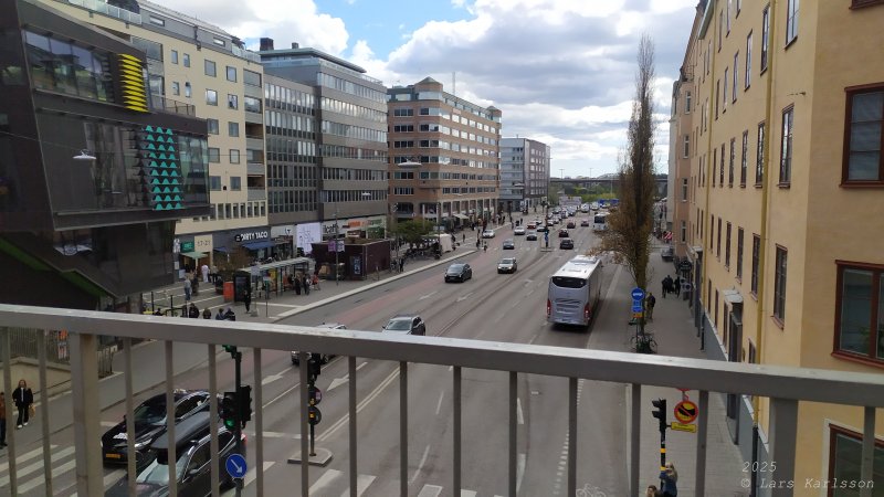 En promenad från Liljeholmen, Hornstull och vidare till Skinnarviksparken, Stockholm 2025