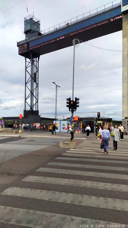 Stockholm Nya Slussen, Fiskvandringsleden, augusti 2024