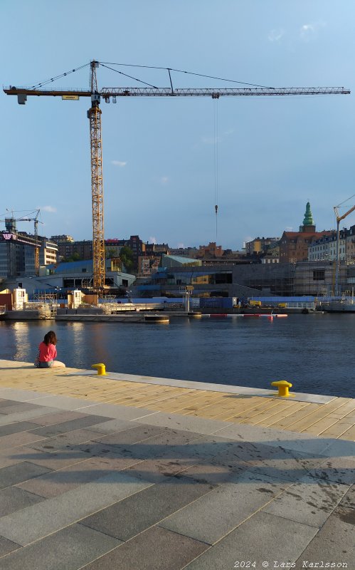 Stockholm Nya Slussen, Slussen och Mosebacke, augusti 2024