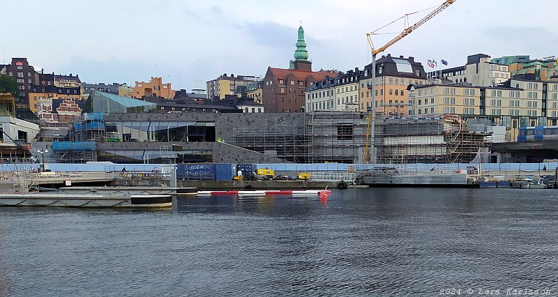 Stockholm Nya Slussen, Slussen och Mosebacke, augusti 2024