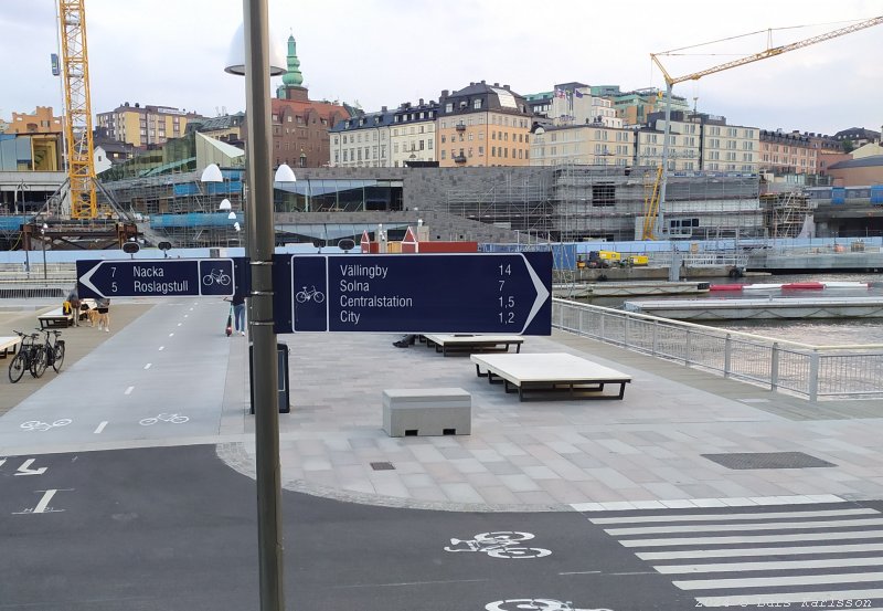 Stockholm Nya Slussen, Slussen och Mosebacke, augusti 2024