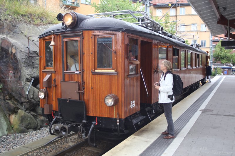 Roslagsrundan by old train, bus and steamship, 2019