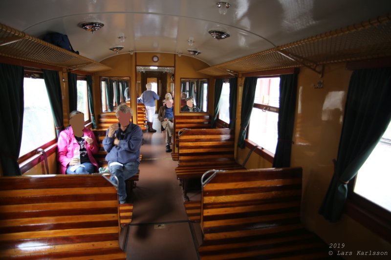 Roslagsrundan by old train, bus and steamship, 2019