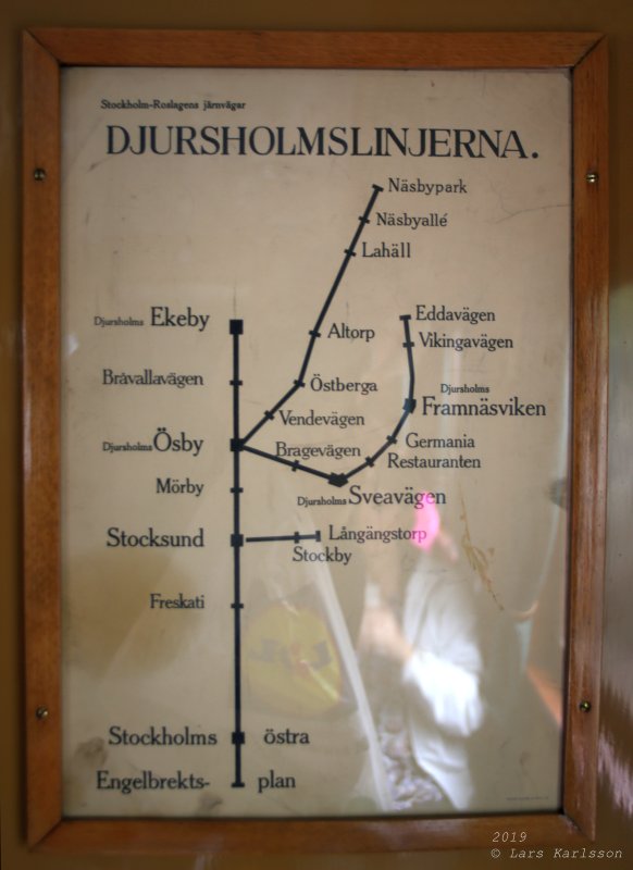 Roslagsrundan by old train, bus and steamship, 2019