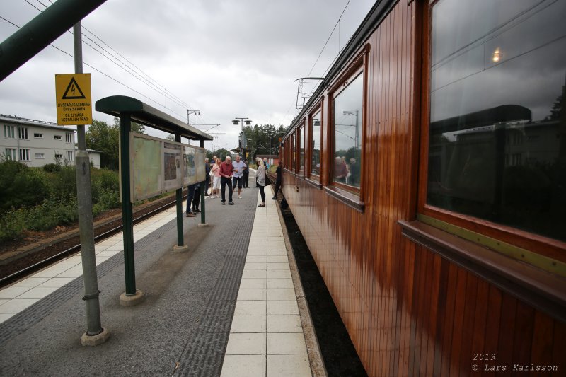 Roslagsrundan by old train, bus and steamship, 2019