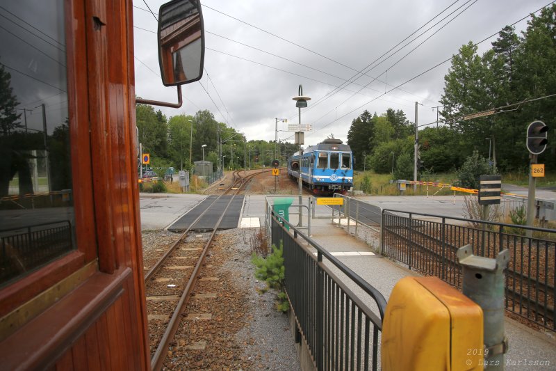 Roslagsrundan by old train, bus and steamship, 2019