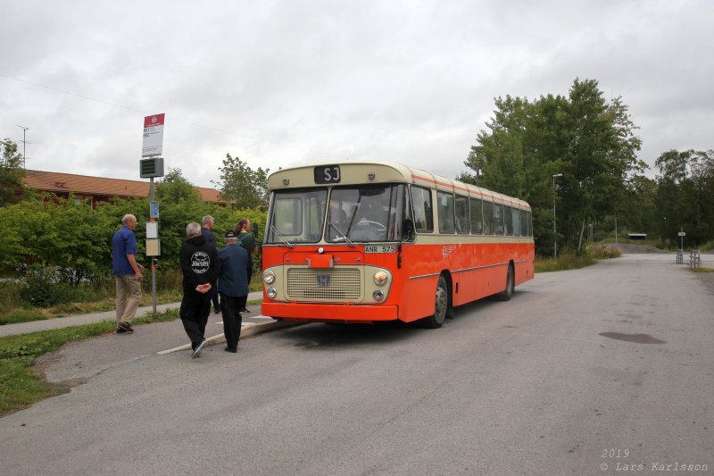 Roslagsrundan by old train, bus and steamship, 2019