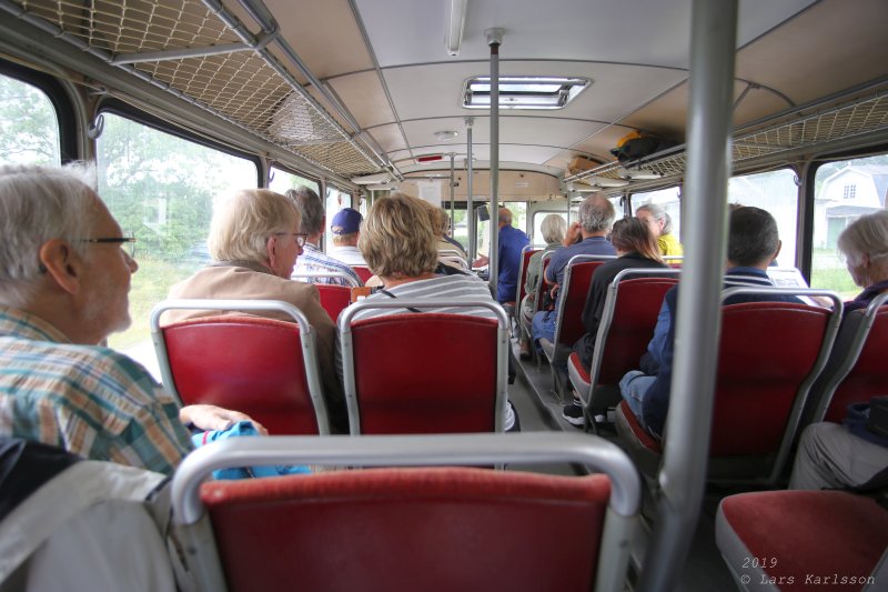 Roslagsrundan by old train, bus and steamship, 2019