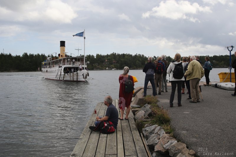 Roslagsrundan by old train, bus and steamship, 2019