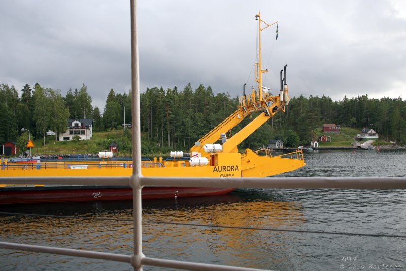 Roslagsrundan by old train, bus and steamship, 2019