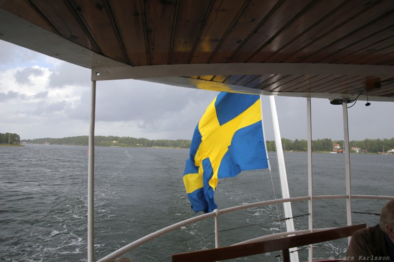 Roslagsrundan by old train, bus and steamship, 2019