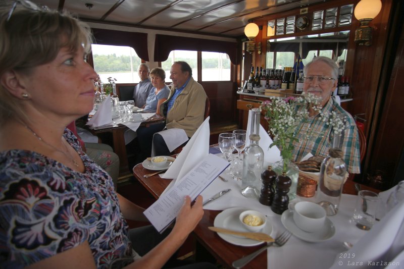 Roslagsrundan by old train, bus and steamship, 2019