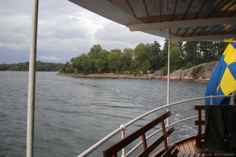 Roslagsrundan by old train, bus and steamship, 2019
