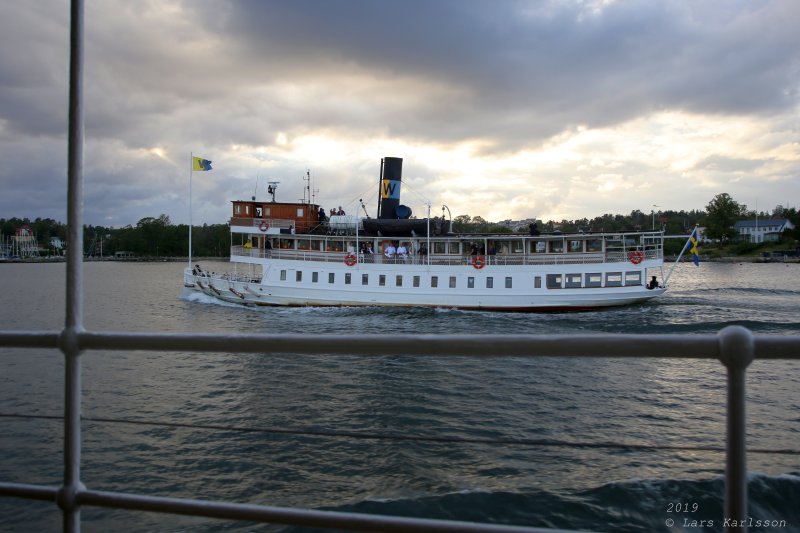 Roslagsrundan by old train, bus and steamship, 2019