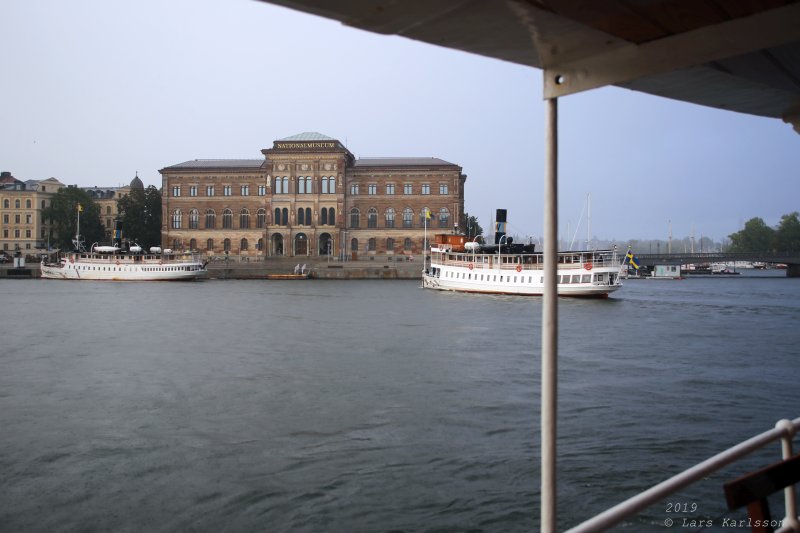 Roslagsrundan by old train, bus and steamship, 2019
