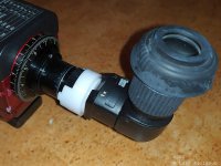 3D print: Adapter to polar scope to attach to camera 90 degree viewer