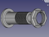 3D CAD STL file: Balance shaft adapter, from 19 mm to 26 mm