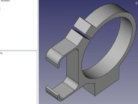 CAD drawing: bracket for QHY5 camera