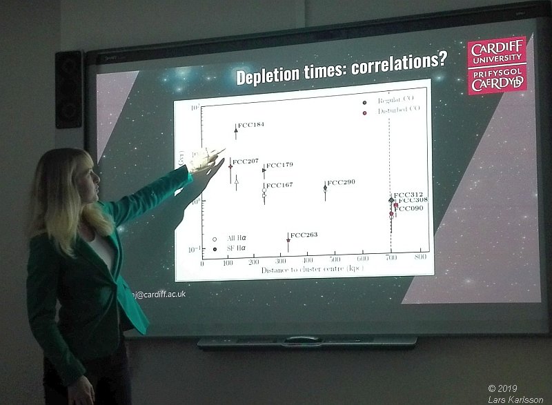 Seminar: How does the galaxy cluster environment affect molecular gas and star formation ? by Nikki Zabel, 2019