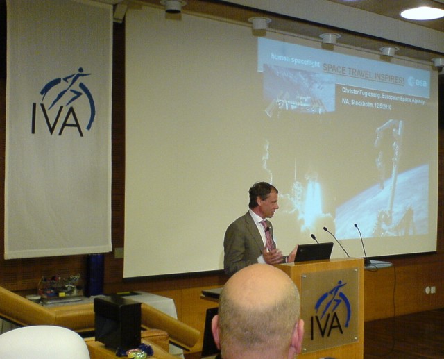 Christer Fuglesang talks at IVA