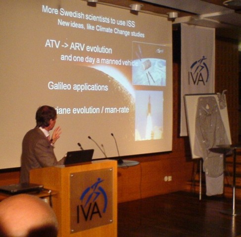 Christer Fuglesang talks at IVA