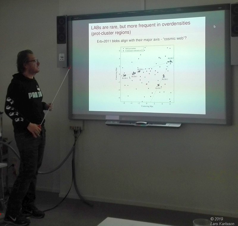 Seminar: Lyman alpha Spectra by Christian Herenz, 2019