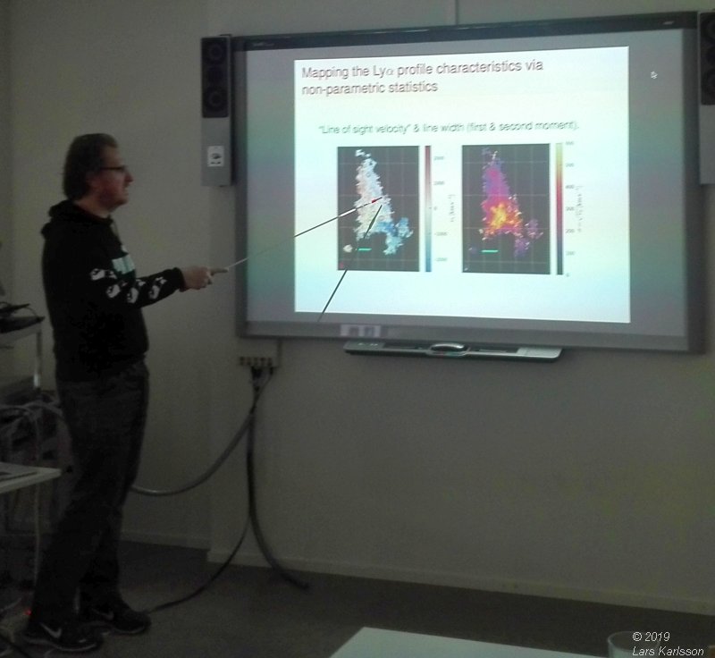 Seminar: Lyman alpha Spectra by Christian Herenz, 2019